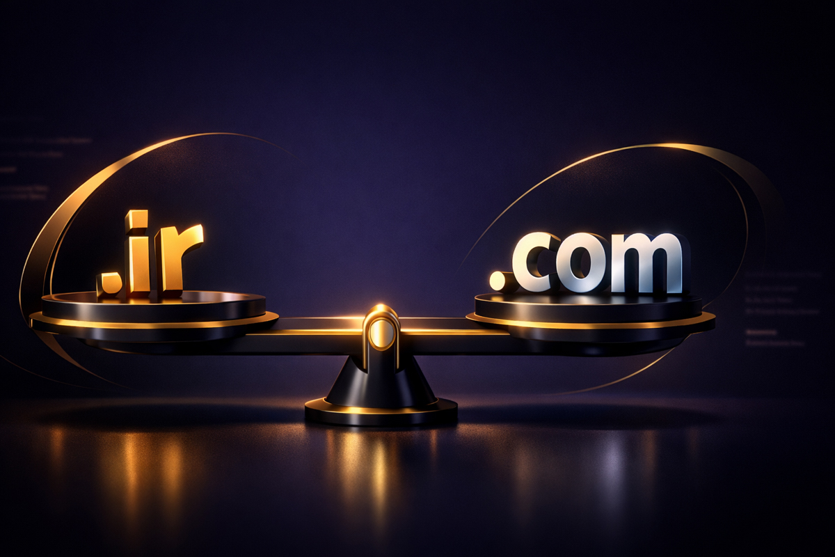 دامنه ir بهتره یا com